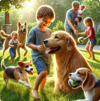 list of best dog breeds for families that are good with kids